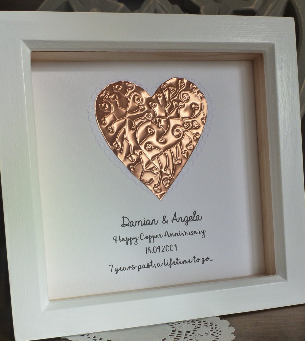  7th  wedding  anniversary  gift  copper anniversary  gift  7th 