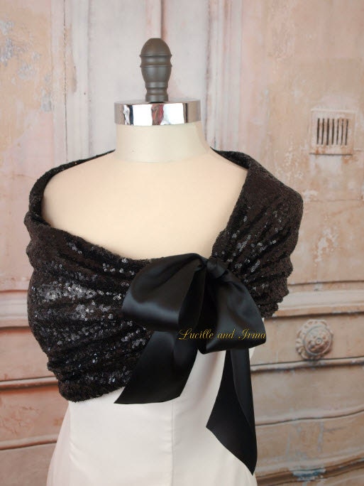 sequin evening shawl
