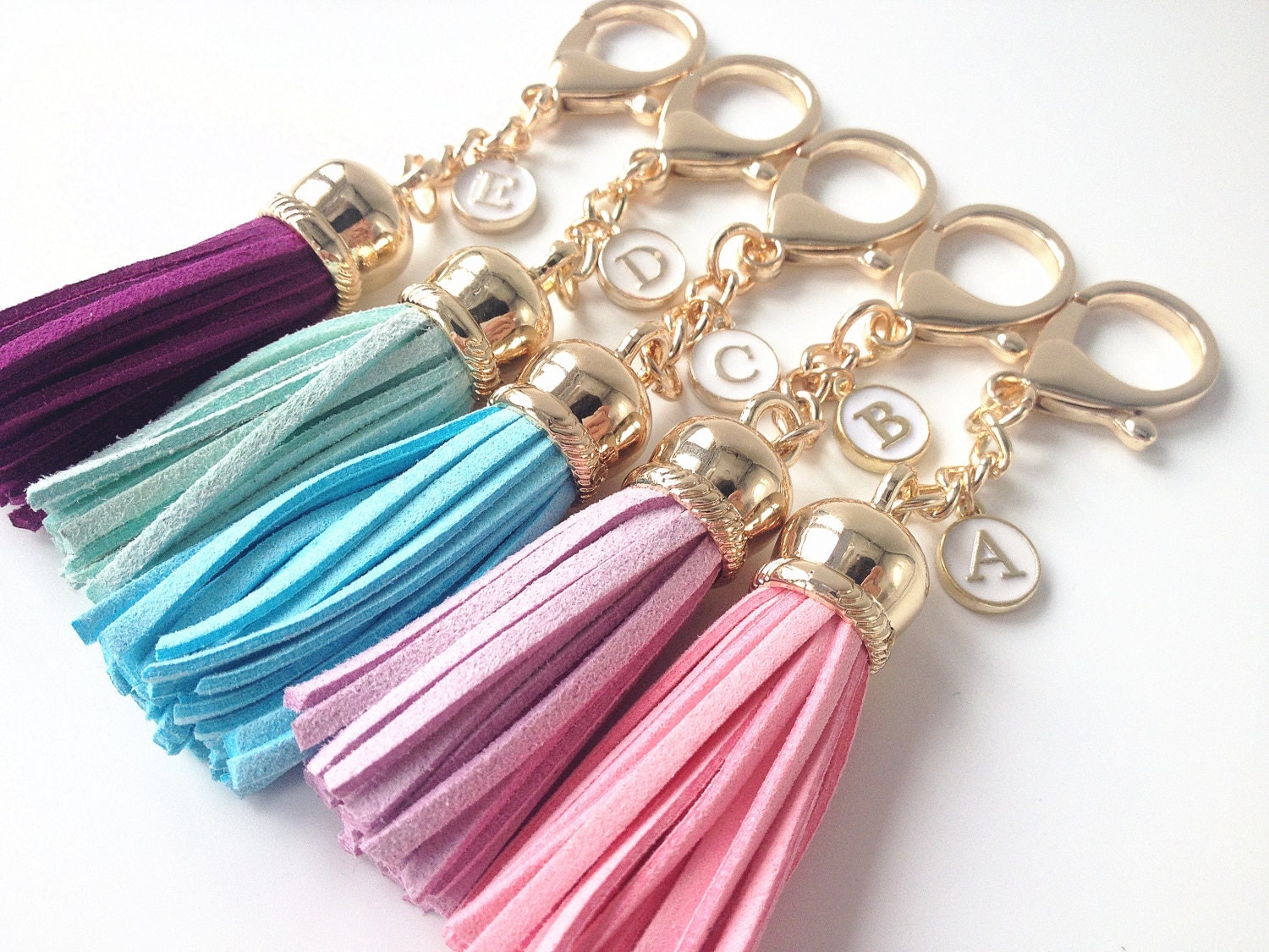 Tassel key chain gold tassel personalized tasselbag