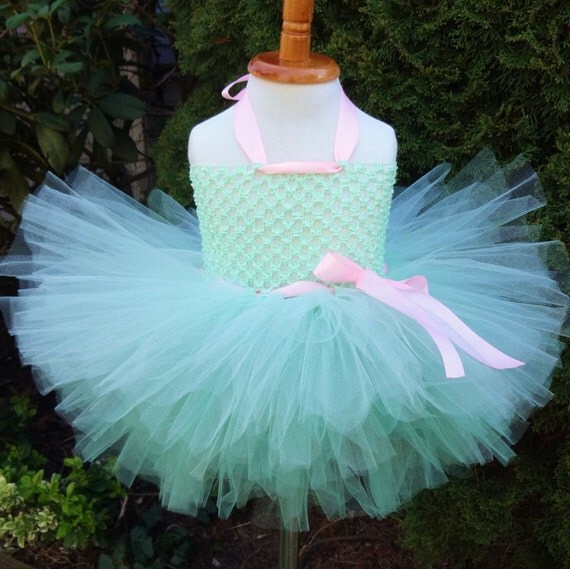 Mint Tutu Dress/Mint Tutu/Birthday Tutu/Baby by TheCheekyCrows