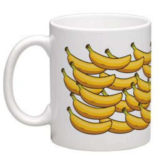 Items similar to Banana mug, gifts for vegans, fruit lovers gift