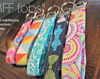 BFF fobs. Key Fob. any design! FREE SHIPPING Add a matching key fob or purchase single