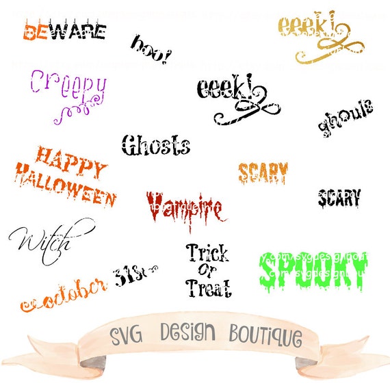 Download Halloween SVG Bundle - Halloween Font - Vinyl cutting file ...