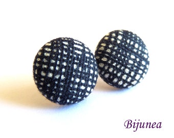 Black earrings - Black stud earrings - Black posts - Black studs sf1273