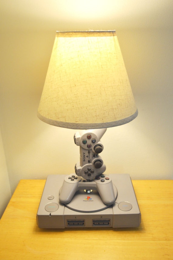 Playstation Desk Lamp PS1 Console and Controller by 1upForge