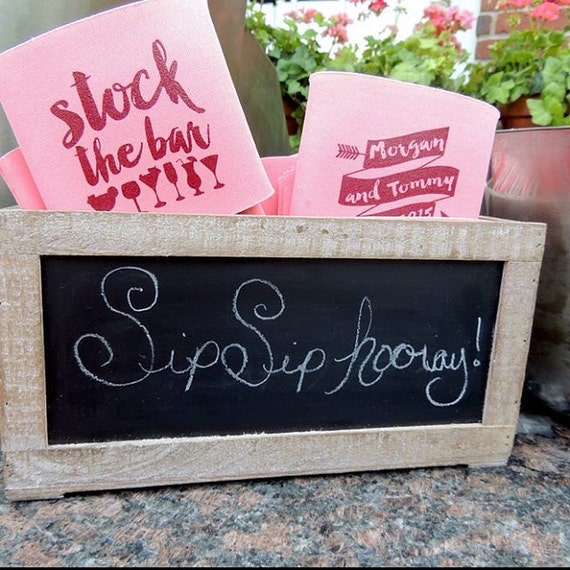 Stock The Bar Party Favors Couples Shower Bar Can by SipHipHooray
