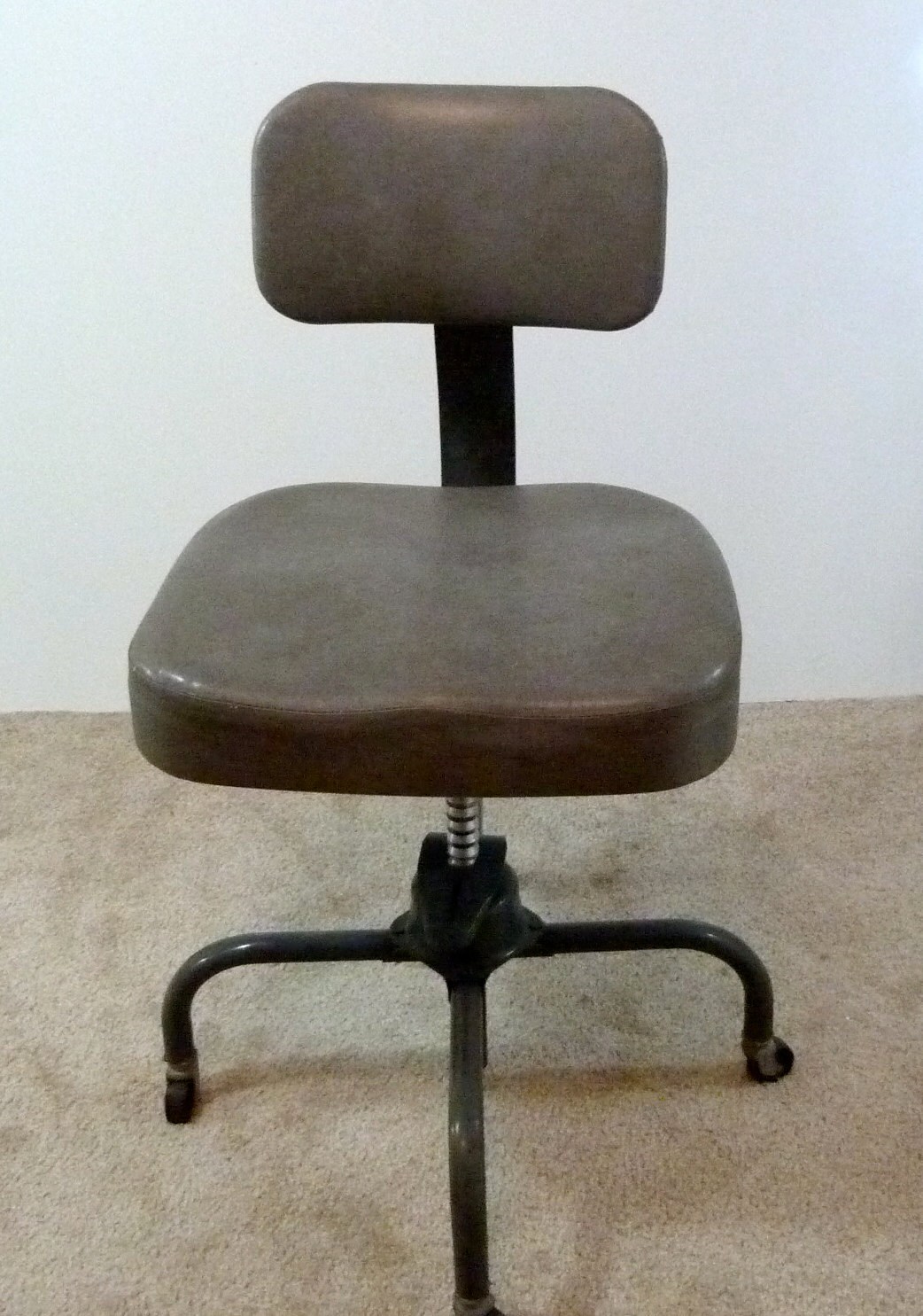 Vintage Cole Steel Office Industrial Desk Swivel Chair Haute Juice