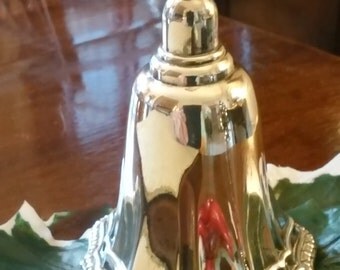 Silverplate Bell with handle....Teatime..Avon Bell...Victorian Styling...Holiday Decor