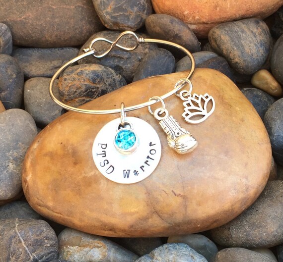 PTSD Warrior Bracelet PTSD Jewelry Medical by SecretHillStudio