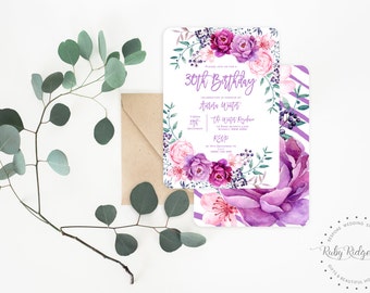 floral party invitations