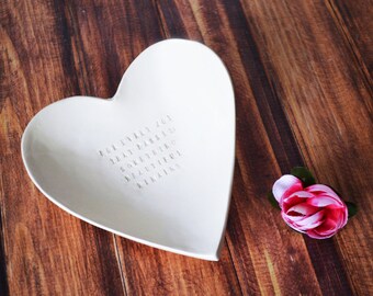 Sympathy Gift - Large Heart Bowl - For Every Joy That Passes Something Beautiful Remains - With Gift Box