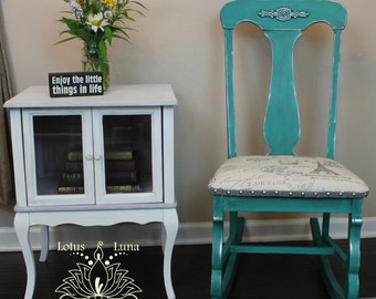 Tatarian Turquoise Rocking Chair