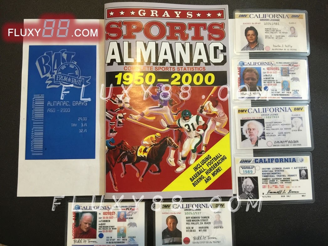 GRAYS SPORTS ALMANAC Custom Book & 6 dl props from Back to