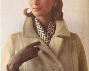 Gorgeous Double Breasted Coat Pattern 6181 by Simplicity