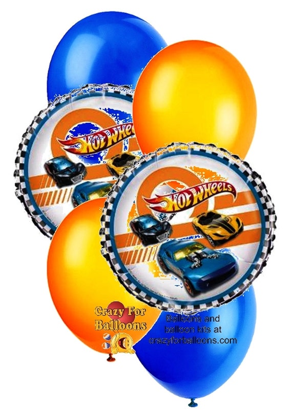 HOT WHEELS Balloon Bouquet Kit Kids Birthday by CrazyForBalloons
