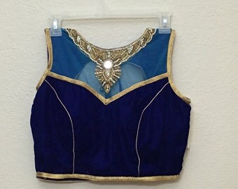 Sale ....... Velvet with netted yolk designer saree blouse