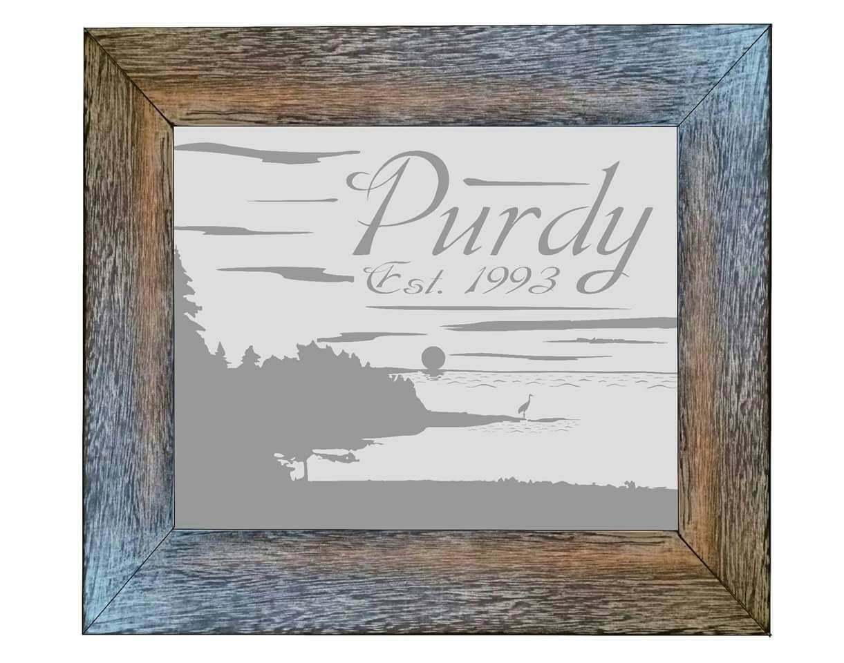 Custom Personalized Mirror Large Mirror Personalized Bar