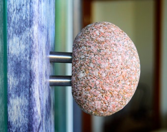 Coat Rack -Towel hanger - Stone - Crochet - Porte-manteau, patère et crochet, cintre en bois, wood coat rack, key holder, wall organizer