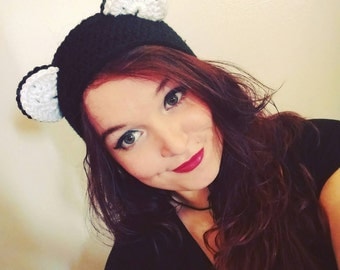 Crochet Panda Bear Ear Warmers