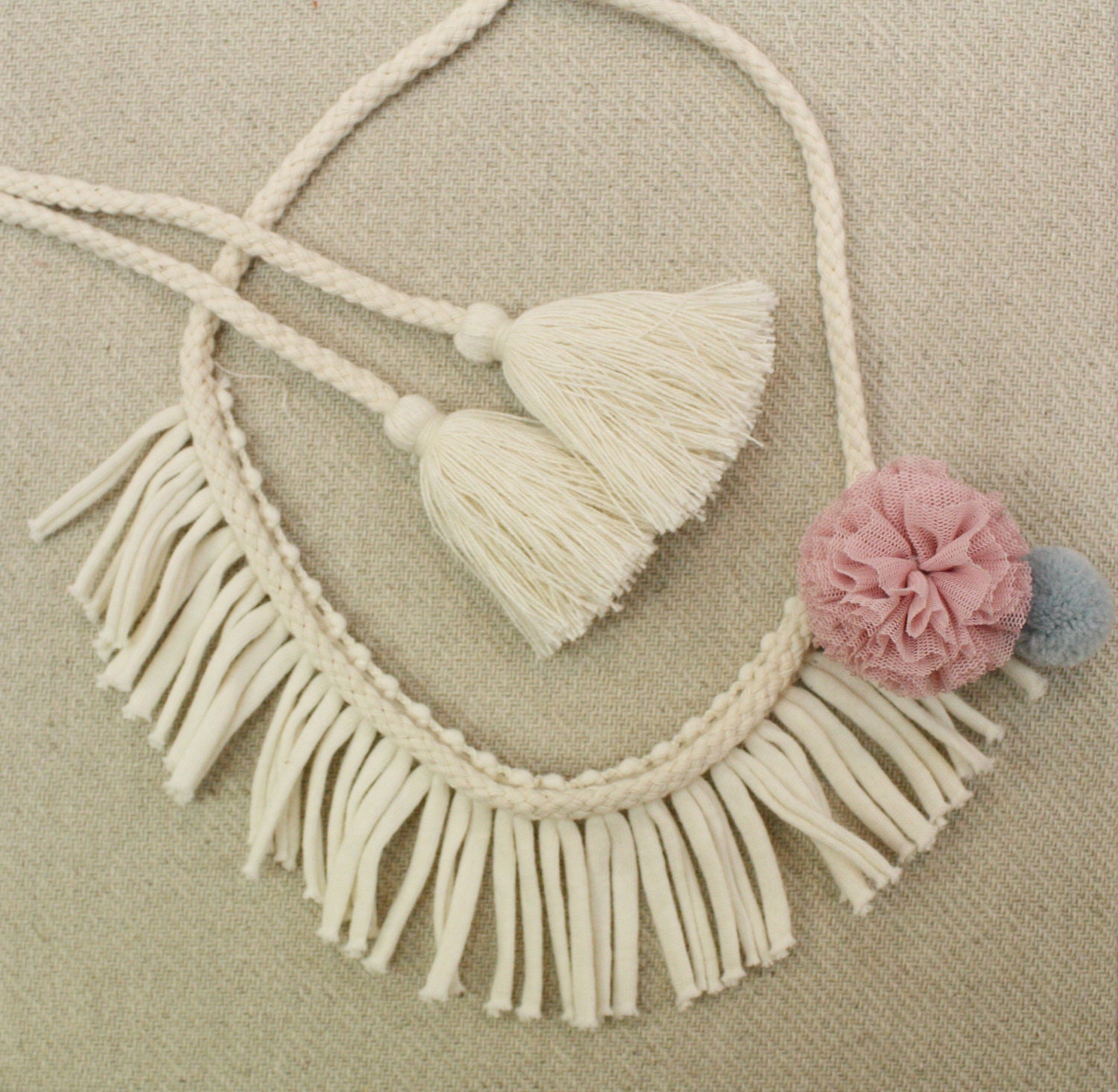 1 yd Fringe cotton trim from marieandchoilab on Etsy Studio