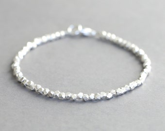 Karen Hill Tribe Silver Bracelet Simple Silver Bracelet Stacking Bracelet Silver Bracelet