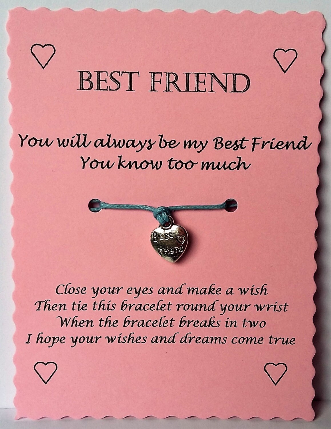 Best Friend Gift Friend Wish Bracelet Friendship bracelet