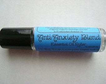 ANXIETY Blend, Essential Oil, Anti-Anxiety Roller Bottle, Essential Oil Blend, Anxiety, Aromatherapy, Anxiety Relief