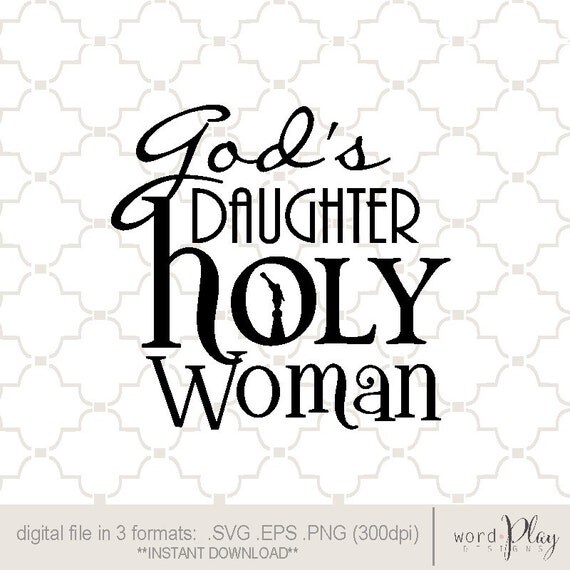 Download SVG Holy Woman God's daughter temple spire PNG EPS