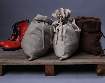 Laundry bag. Large linen laundry bag / Flax bag / natural linen laundry tote
