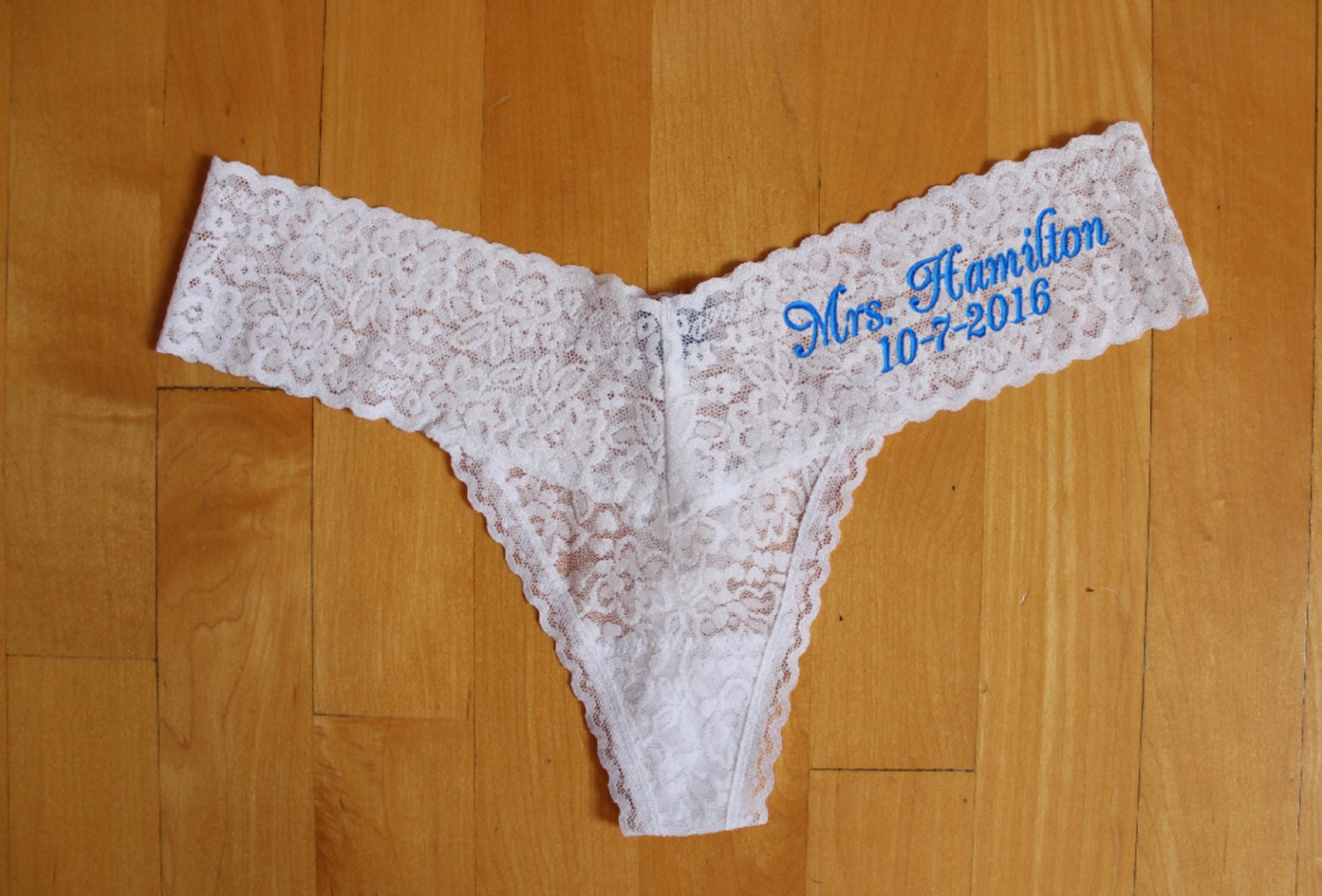 Wedding Mrs Panties Bridal LingerieBride Low Rise Thongs