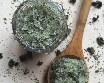 Green Tea & Peppermint Sugar Scrub
