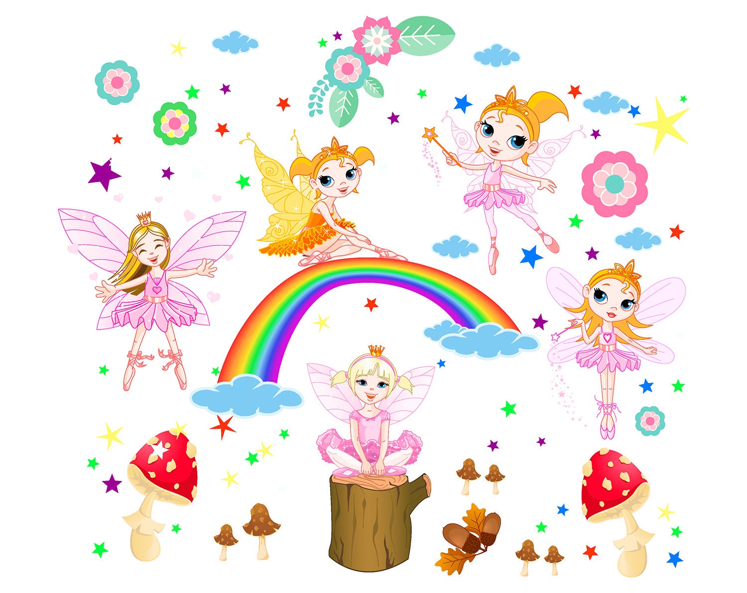 SALE Fairy CLIPART Fairy Cliparts Fairy Party Clip Art