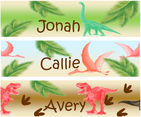 dinosaur water bottle labels girl dino water bottle wrappers