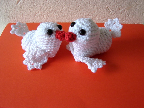 Love birds crochet pattern amigurumi birds crochet pattern
