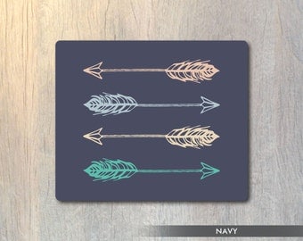 Mouse Pad Arrows - Tribal Arrows Mouse Pad - Arrow Computer or Office Work Station Decor