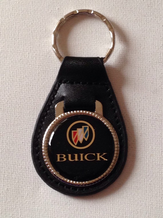 Buick Keychain Black Leather Key Chain