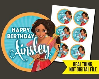 Elena of Avalor Birthday - Elena of Avalor Stickers - Elena Birthday - Elena Stickers