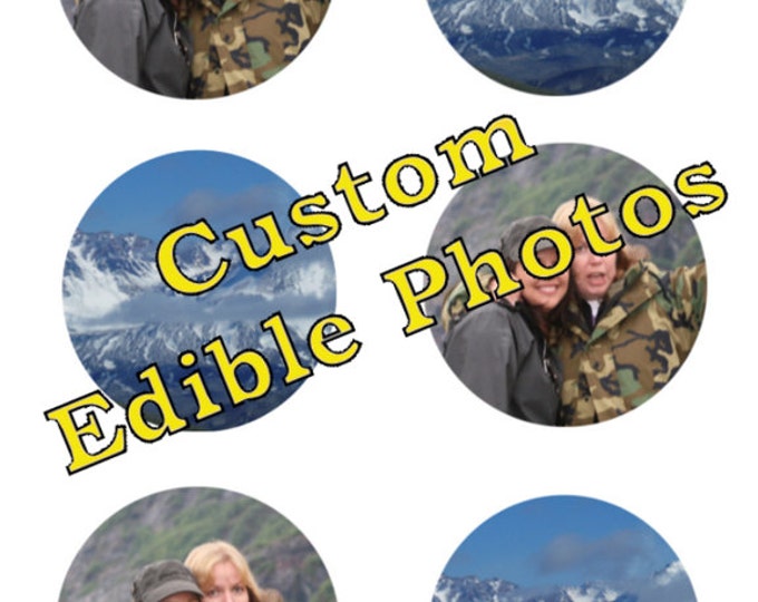 Edible Custom Photos or Logos for Cakes, Cupcakes and Cookies - Wafer Paper or Frosting Sheet