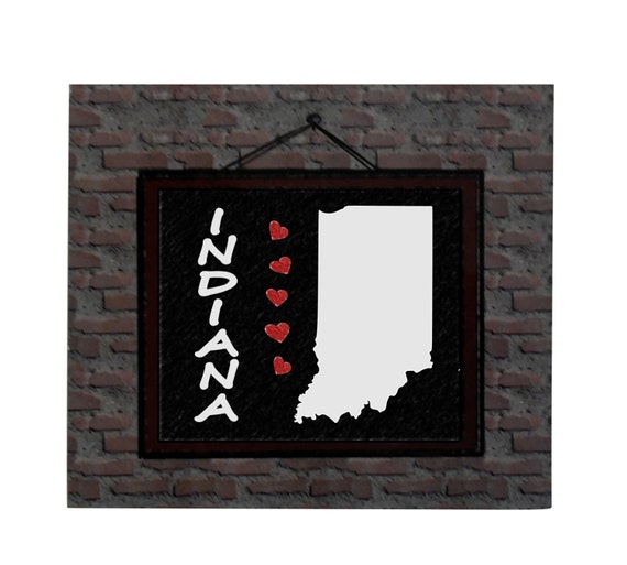 Items similar to Indiana State Fridge Kitchen decor, Custom on Etsy