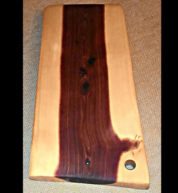 Rustic wood serving board handmade unique wooden by Vegacity