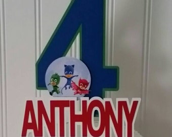 Pj masks cake topper, Pj Masks Birthday party, Pj Masks Party, Pj Masks party supplies, pj masks cake, pj mask birthday, pj mask party