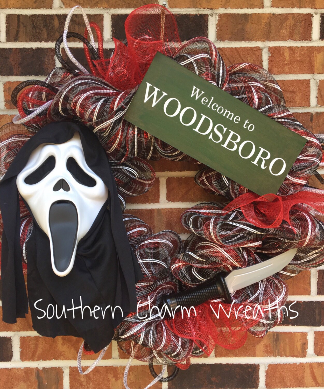 24 CUSTOM Scream Halloween Wreath