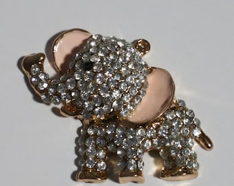 alloy rhinestone elephant/pink ears/flatback/phone deco
