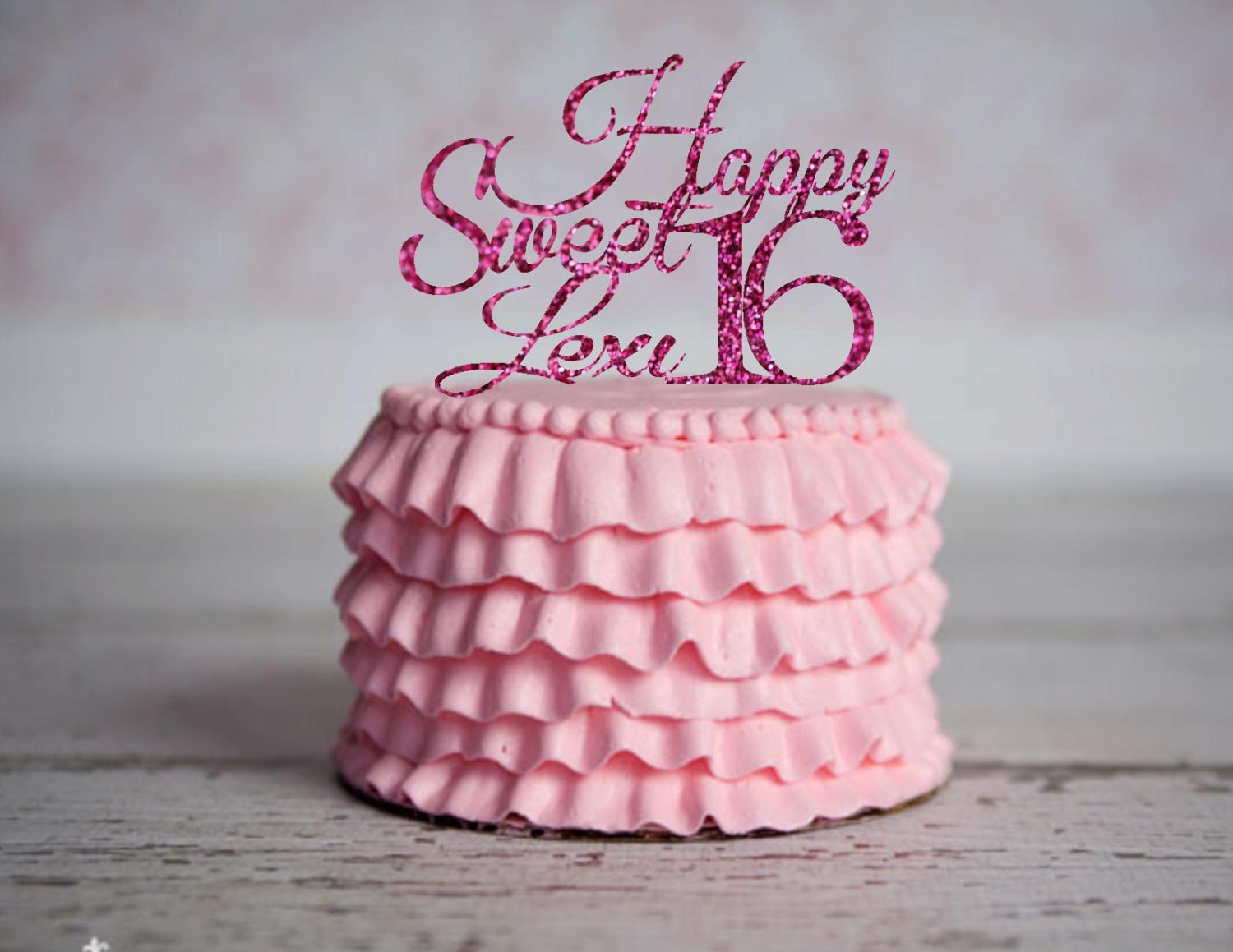 Download Cake Topper Sweet 16 Birthday Cake Topper Sweet Sixteen Cake