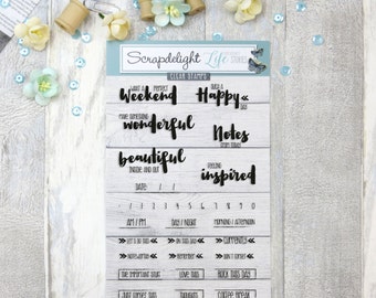 Scrapdelight Clear Stamps - Perfect Weekend