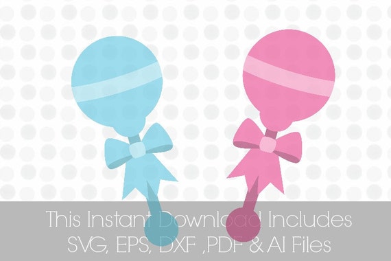 Download Baby Rattle SVG Pdf DXF EPS Ai Footprints Baby Vinyl