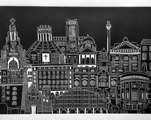 Unique liverpool skyline related items | Etsy