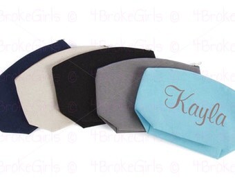 Cosmetic Bag, Personalized Makeup Bag Travel Bag Makeup Tote Cosmetic Bag Toiletry Bag Wedding Bridal Party Gift