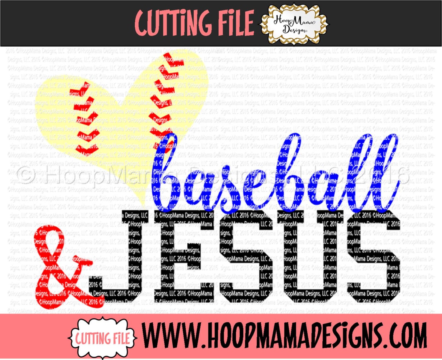 Baseball and Jesus SVG DFX EPS and png Files for Cutting