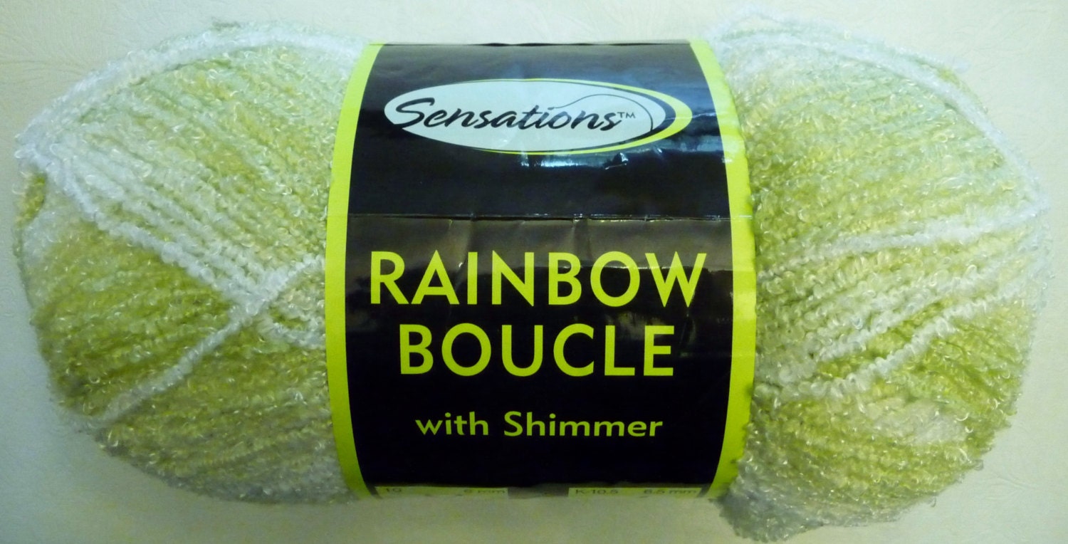 JoAnn Sensations RAINBOW BOUCLE Yarn with Shimmer 11 oz.